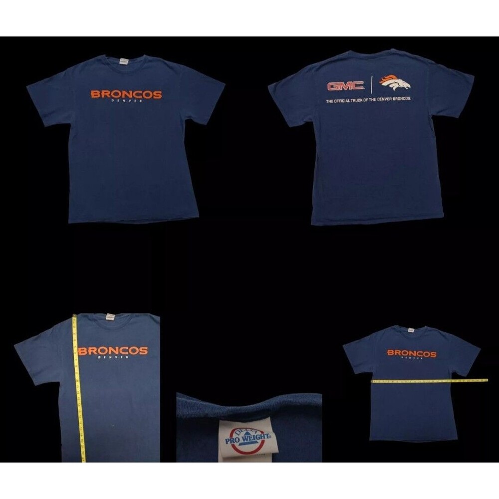 Vintage Y2K Denver Broncos x GMC Colab NFL Delta Pro-Weight Men's Medium